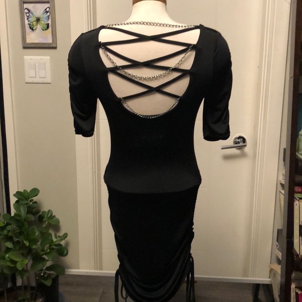Early 2000,s Cinched open back BEBE dress